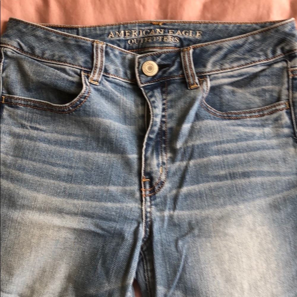 Light Blue High Rise American Eagle Jeans